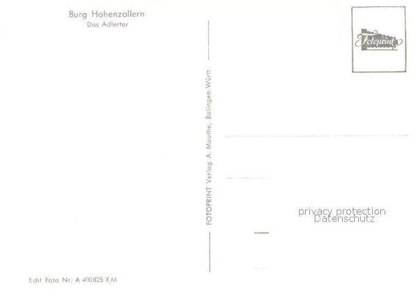 Burg Hohenzollern Das Adlertor – Bild 2