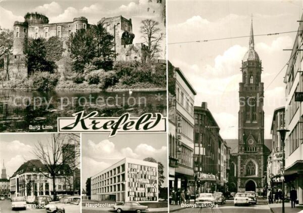 Krefeld Burg Linn Hauptzollamt Dionysiskirche