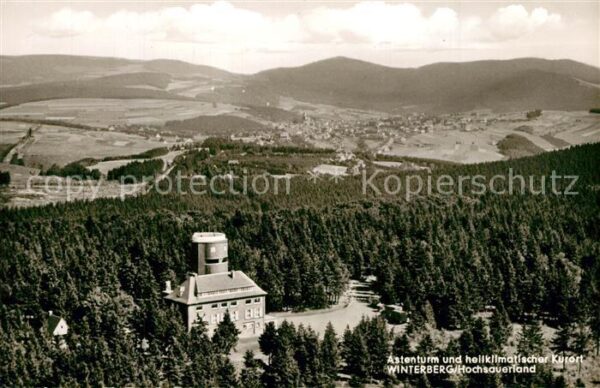 Winterberg Hochsauerland Gaststätte Astenturm Landschaftspanoram