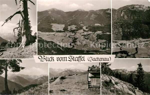 Jachenau Panorama Blick vom Staffel Bayerische V