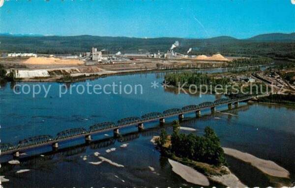 Prince George British Columbia Bird_s eye view of the industry of the