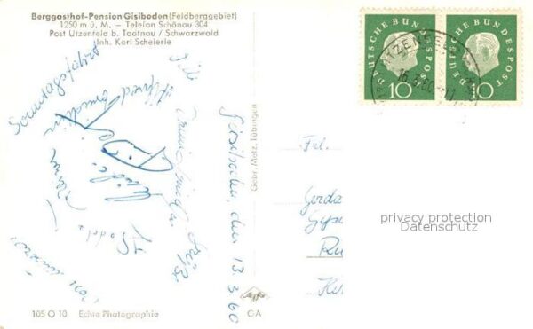 Utzenfeld Schwarzwald Berggasthof Pension Gisiboden Feldbergg – Bild 2