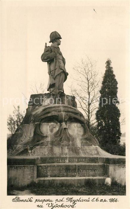 Vysokova Pomnik praporu pol. Moyslivcu Denkmal S