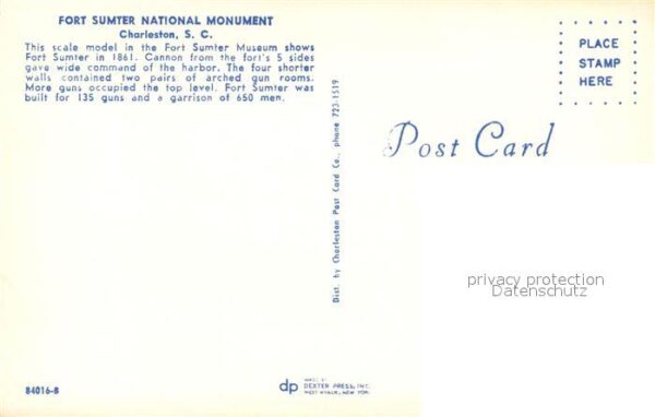 Charleston South Carolina Fort Sumter National Monument Scale Mod – Bild 2