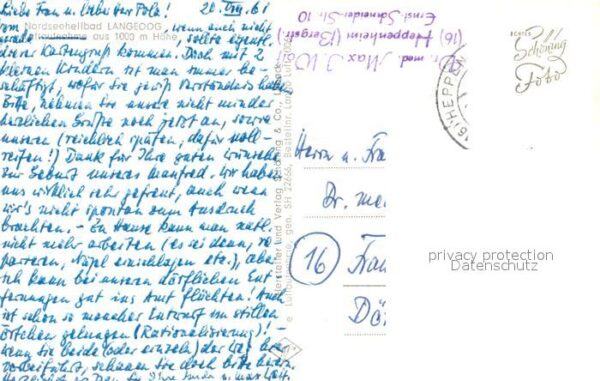 Langeoog Nordseebad Nordseeinsel Fliegeraufnahme aus 1000 m – Bild 2