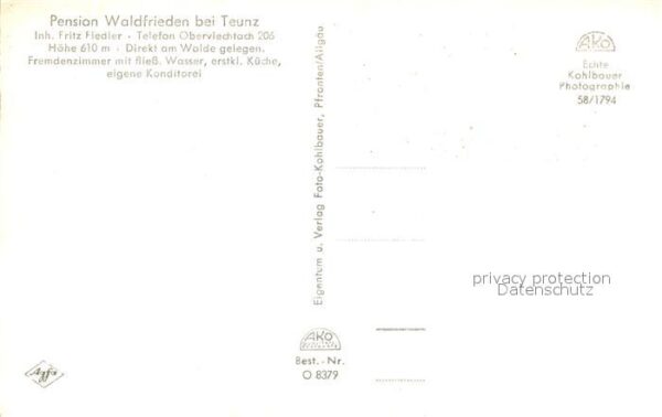 Teunz Pension Waldfrieden Landschaftspanorama – Bild 2