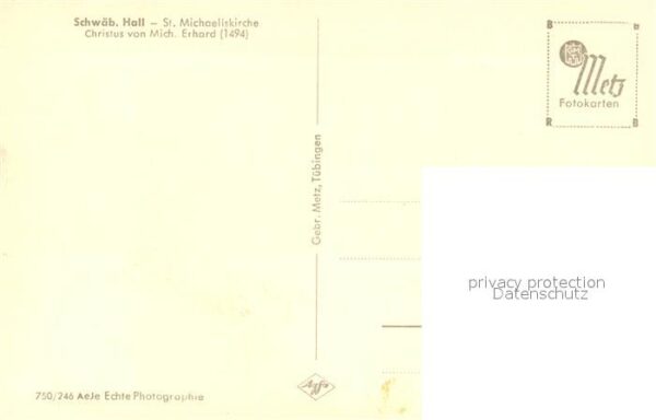 Schwaebisch Hall St Michaeliskirche Christus Figur von M – Bild 2