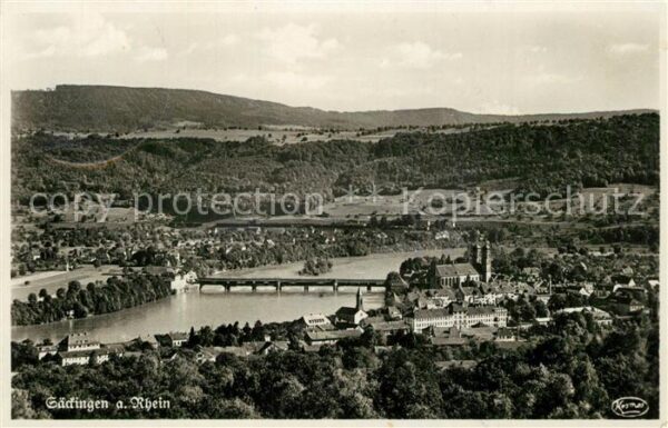 Saeckingen Rhein Fliegeraufnahme