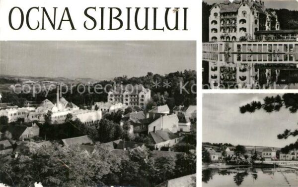 Ocna Sibiului Panorama Partie am Wasser Wasserspiegel