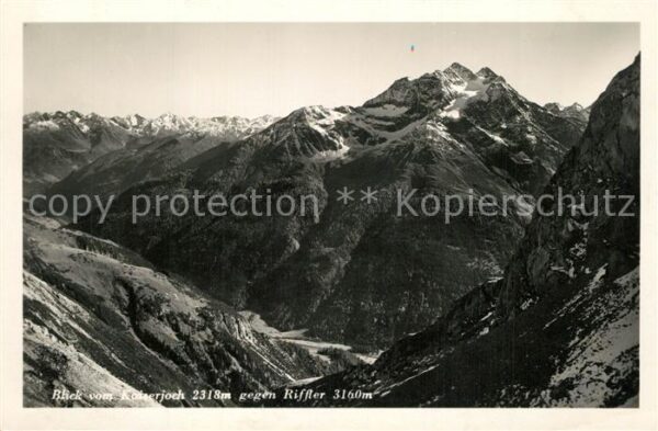 St Anton Arlberg Gebirgspanorama Blick vom Kaiserjoch ge