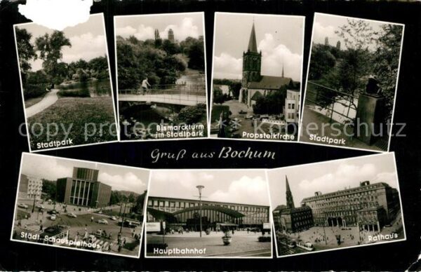 Bochum Stadtpark Bismarckturm Propsteikirche S