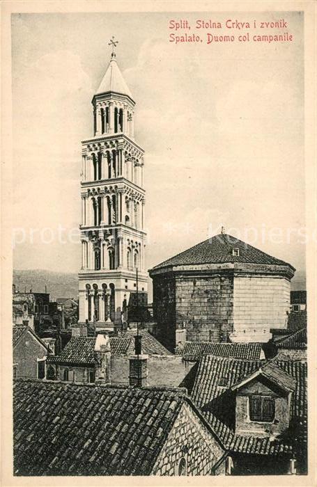 Split Spalato Stolna Crkva i zvonik Duomo col campani