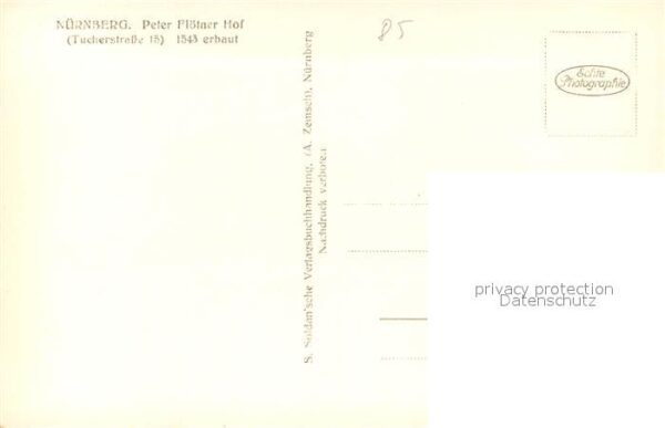 Nuernberg Peter Flötner Hof Treppenaufgang Histor – Bild 2