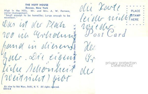 Roscoe New York The Huff House airial view – Bild 2