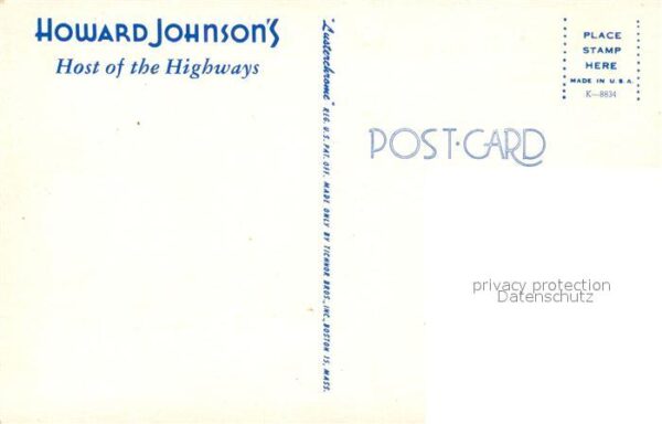 Boston Massachusetts Howard Johnson's Restaurant – Bild 2