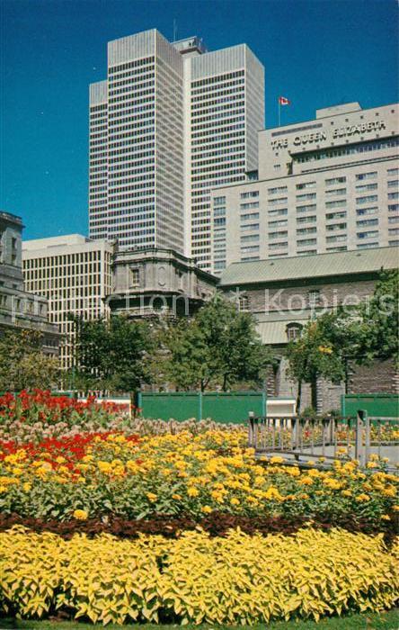 Montreal Quebec The Queen Elizabeth Hotel Tulips Domini