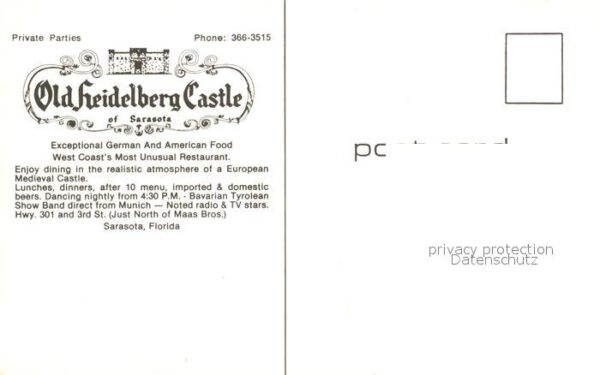 Sarasota Old Heidelberg Castle Restaurant – Bild 2