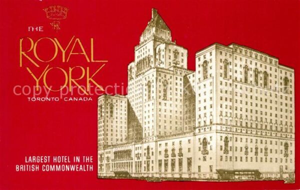 Toronto Canada Royal York Hotel Illustration