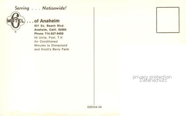 Anaheim Motel of Anaheim Swimming Pool – Bild 2
