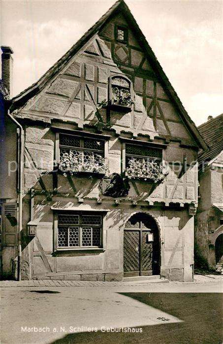 Marbach Neckar Schillers Geburtshaus Fachwerk Historis