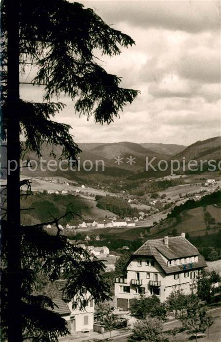 Baiersbronn Schwarzwald Höhenrestaurant Talblick Landschaftspan