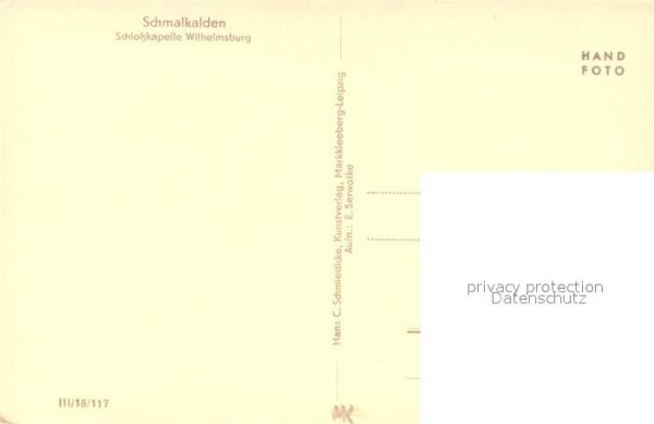 Schmalkalden Schlosskapelle Wilhelmsburg Innenansich – Bild 2