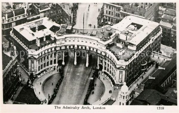 London The Admiralty Arch aerial view