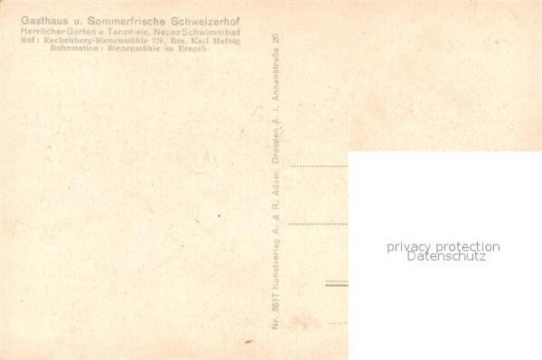 Rechenberg-Bienenmuehle Osterzgebirge Gasthaus Sommerfrische Schweizerhof Lan – Bild 2