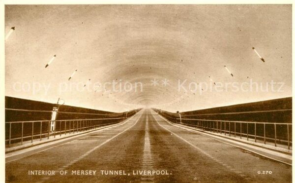 Liverpool Interior of Mersey Tunnel Valentine's P