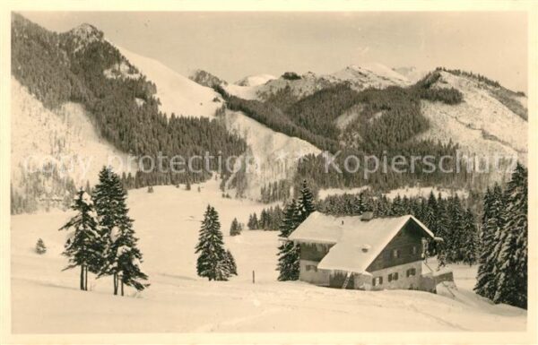 Schliersee Hypothekenbank Hütte am Spitzing Winter