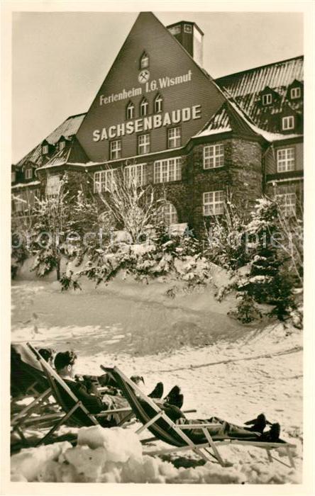 Oberwiesenthal Erzgebirge Erholungsheim Sachsenbaude der IG Wismu