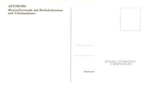Augsburg Maximilianstrasse mit Herkulesbrunnen U – Bild 2