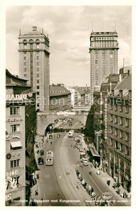Stockholm Kungsgatan med Kungstornen