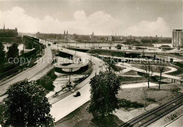 Mannheim Auffahrt zur Rheinbrücke Eisenbahn