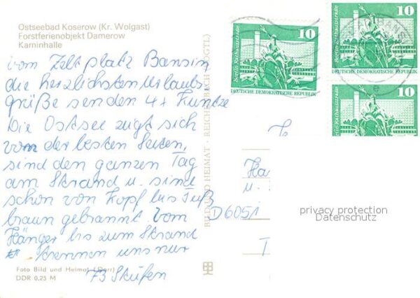 Koserow Ostseebad Usedom Forstferienobjekt Damerow Kaminhalle – Bild 2
