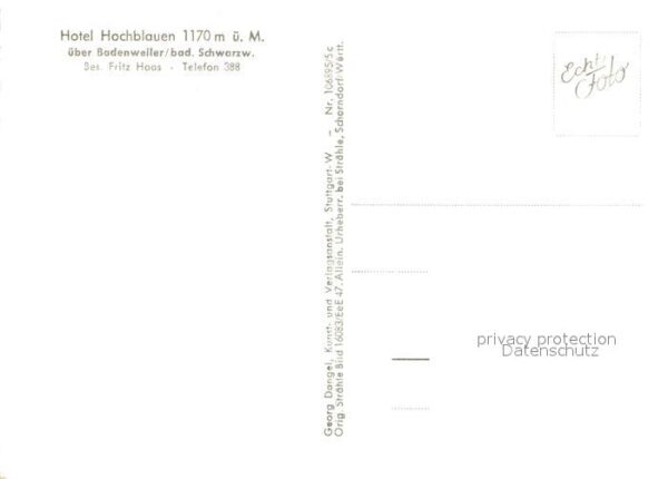Badenweiler Hotel Hochblauen Schwarzwald Fliegerauf – Bild 2