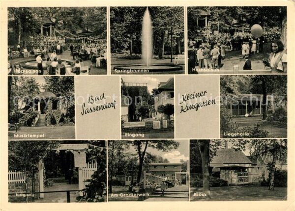 Bad Sassendorf Kleiner Kurgarten Springbrunnen Musikte