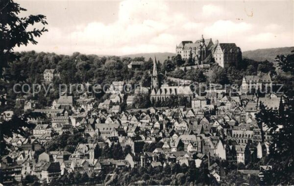 Marburg Lahn Panorama Universitätsstadt mit Schloss