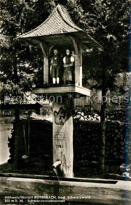 Roetenbach Baden Schwarzwaldbrunnen Höhenluftkurort Schw