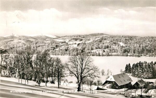 Titisee Winterlandschaft Wintersportplatz mit F