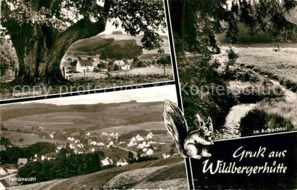 Wildbergerhuette Landschaftspanorama Aubachtal Fehmlinde