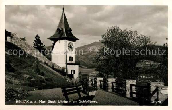 Bruck Mur Uhrturm am Schlossberg