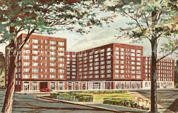 Washington DC Windsor Park Hotel Illustration Künstle