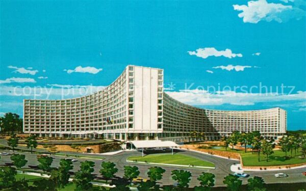 Washington DC Hilton Hotel Illustration Künstlerkarte