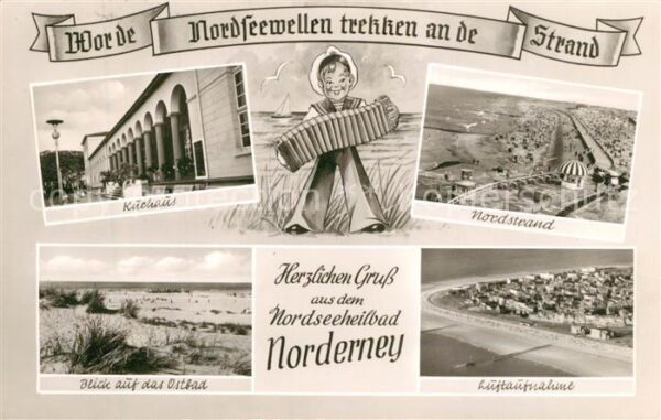 Norderney Nordseebad Kurhaus Nordstrand Ostbad Luftaufnahme