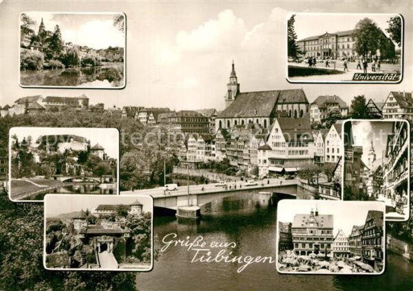 Tuebingen Teilansichten Universitätsstadt Neckarb