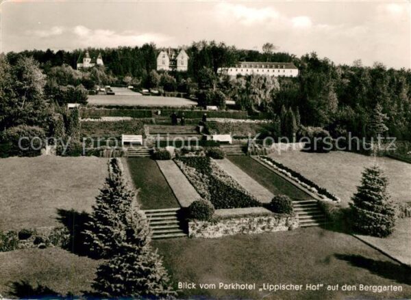 Bad Meinberg Blick vom Parkhotel Lippischer Hof auf