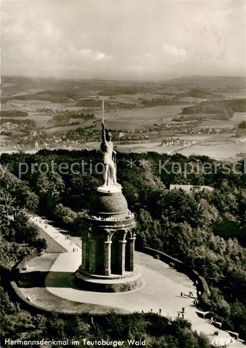 Detmold Hermannsdenkmal im Teutoburger Wald Fli