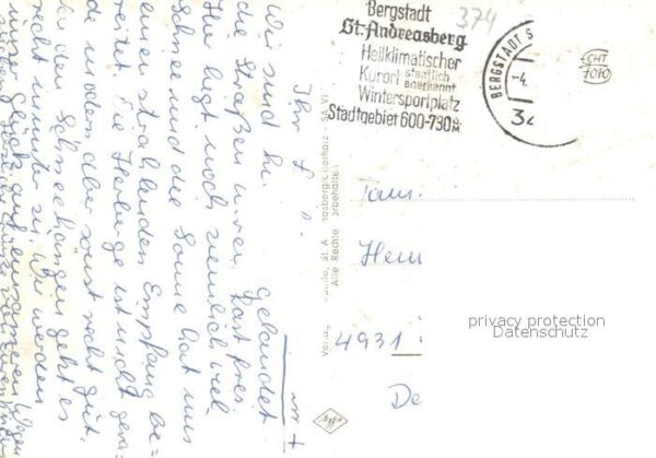 St Andreasberg Harz Winterpanorama Skilift Strassenpartien – Bild 2