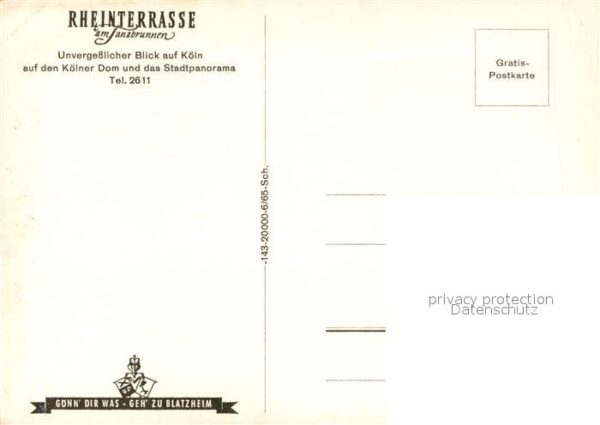 Koeln Rhein Rheinterrasse am Tanzbrunnen Restaurant – Bild 2